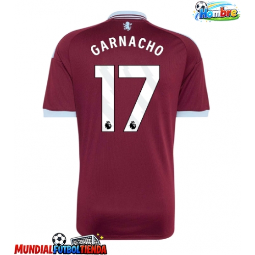 Camiseta Aston Villa Alejandro Garnacho #17 Primera Equipación Replica 2026-27 mangas cortas